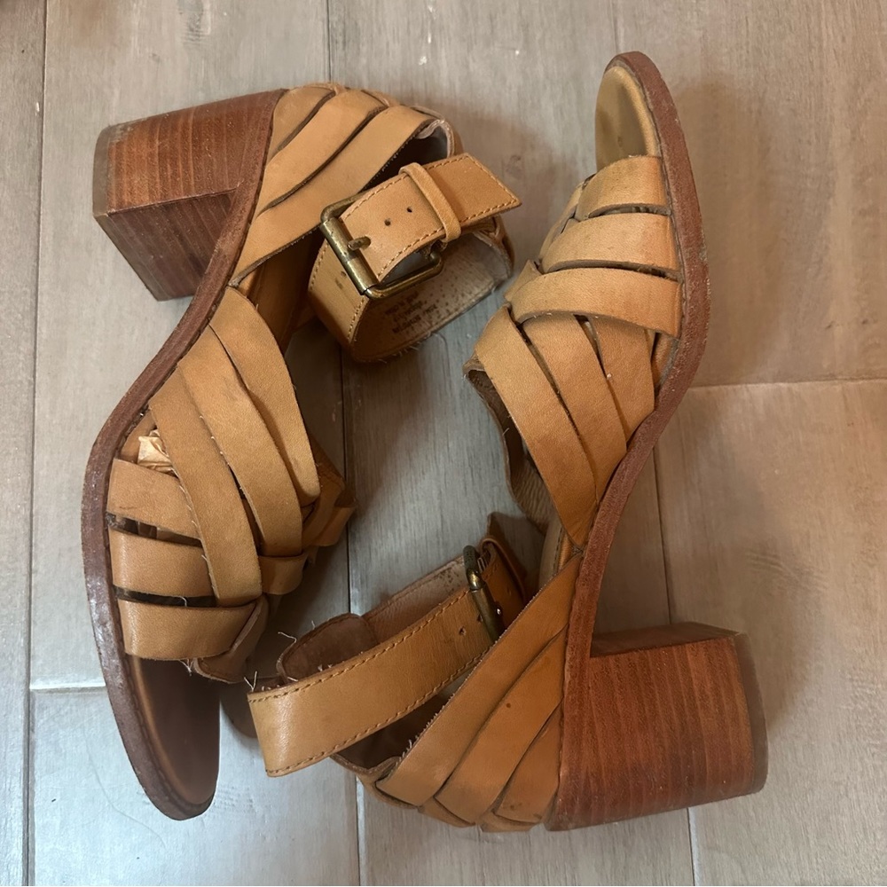 Frye Bianca Huarache Sandals Tan Women’s 7.5 - Picture 10 of 14